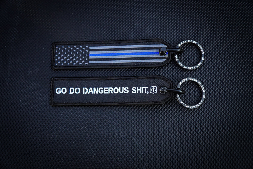 Thin Blue Line Key Chain