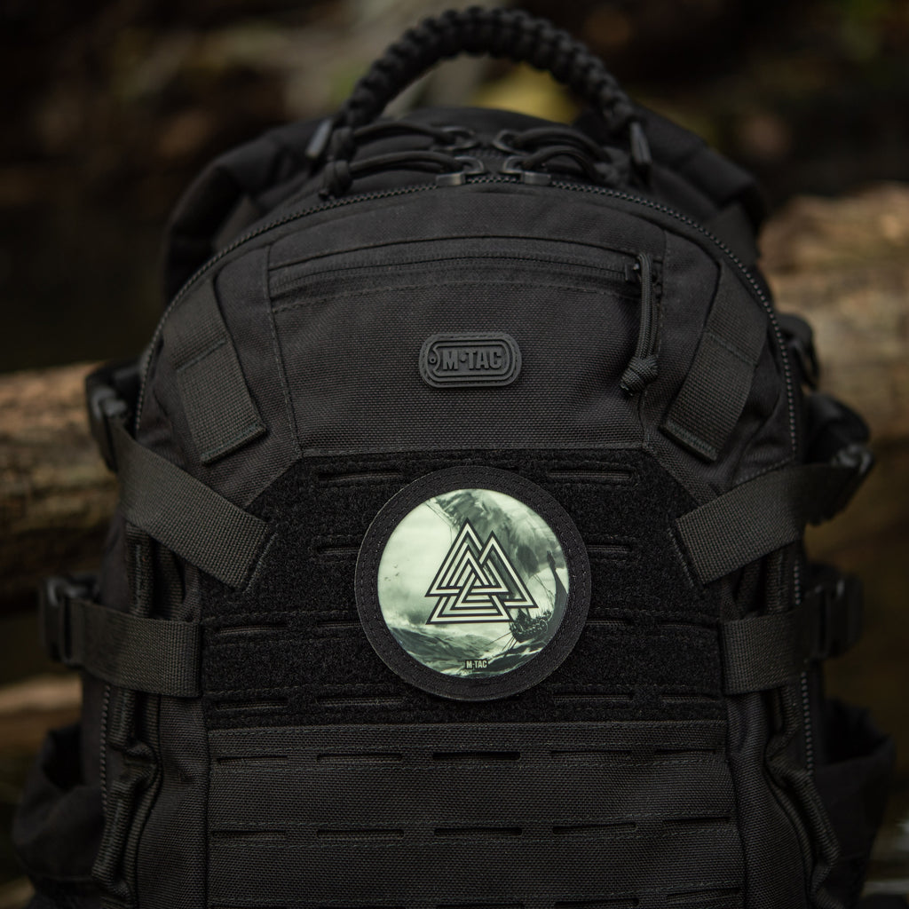 M-Tac Patch Walknut/Drakkar Round (3 inches)