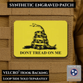 Don’t Tread on Me Gadsden Tactical Flag Patch, 2x3" | Made in USA | VELCRO® Brand Hook Backing