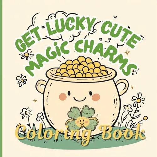 Get Lucky Cute Magic Charms Coloring Book: Lucky Girl Era Coloring Book for Good Luck - Paperback