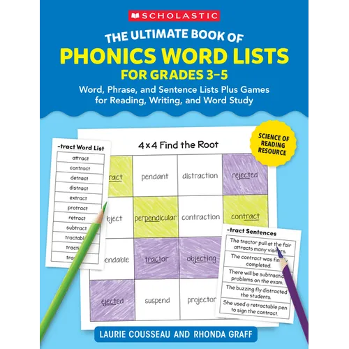 The Ultimate Book of Phonics Word Lists: Grades 3-5 - Paperback