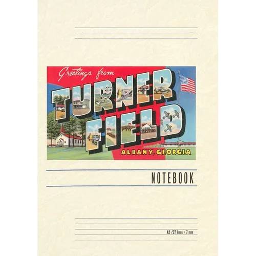 Vintage Lined Notebook Greetings from Turner Field