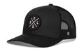 Delaware Trucker Hat  |  Black DEL X Snapback