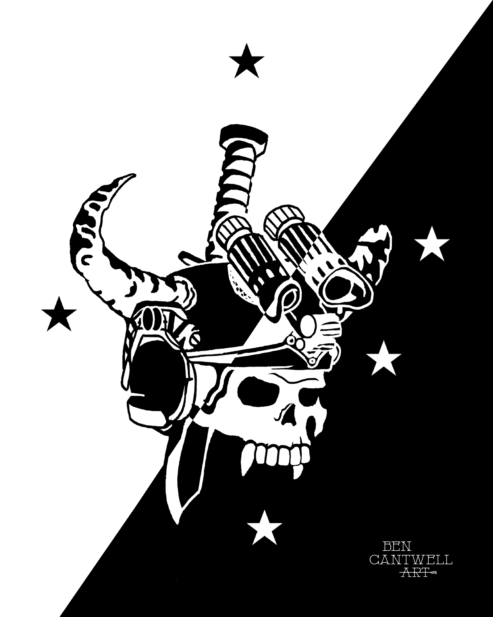 Demon skull