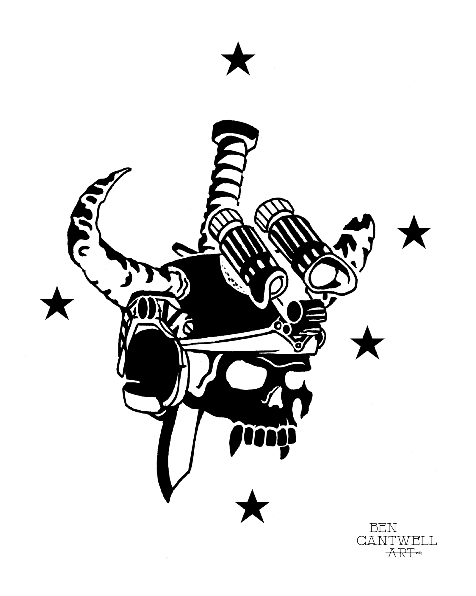 Demon skull