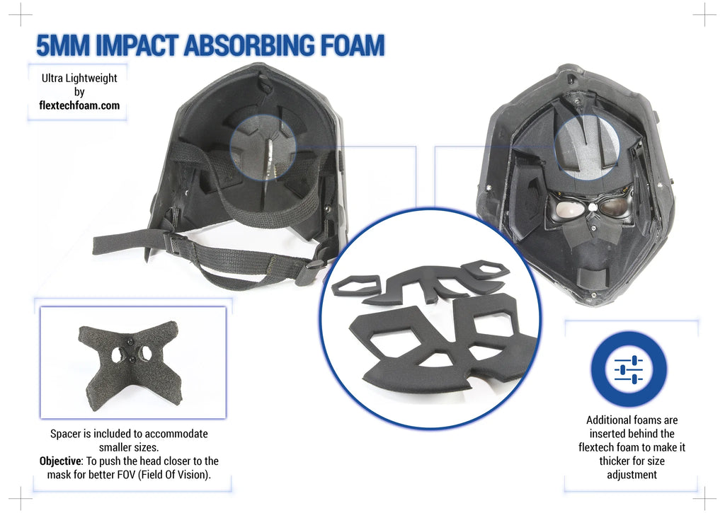 Devtac Ronin - Full Face Ballistic Helmet - NIJ Level IIIA - HUD Available