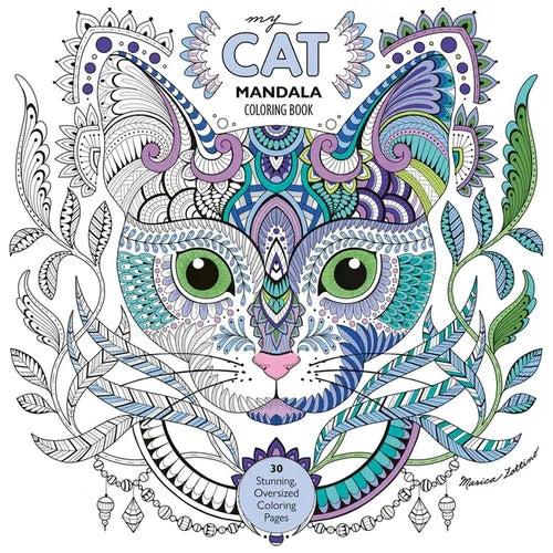 My Cat Mandala Coloring Book: 30 Stunning, Oversized Coloring Pages - Paperback