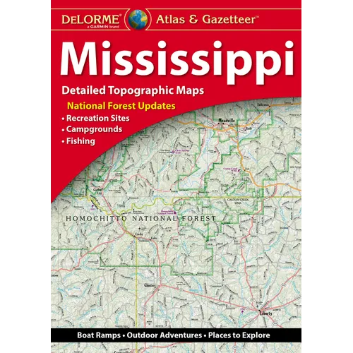 Delorme Atlas & Gazetteer: Mississippi - Paperback