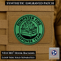 Dumpster Fire Response Team Funny Morale Patch | Made in USA | VELCRO® Brand Hook Backing