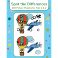 Spot the Differences - 100 Picture Puzzles for Kids 1 & 2 - Paperback