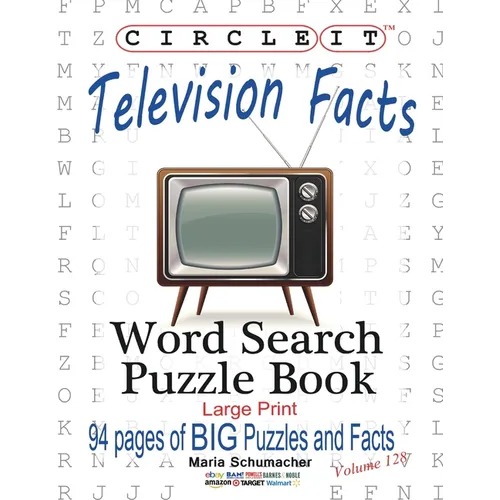 Circle It, Television Facts, Word Search, Puzzle Book - Paperback