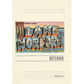 Vintage Lined Notebook Greetings from Lake Norfolk, Arkansas