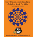 Easy Ornamental Mandala Coloring Book For Kids - Paperback