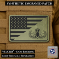 EOD Bomb Squad American Flag Morale Patch, 2x3" | Made in USA | VELCRO® Brand Hook Backing