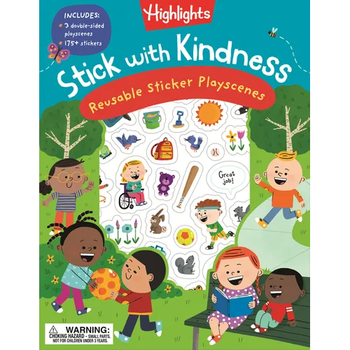 Stick with Kindness Reusable Sticker Playscenes - Paperback