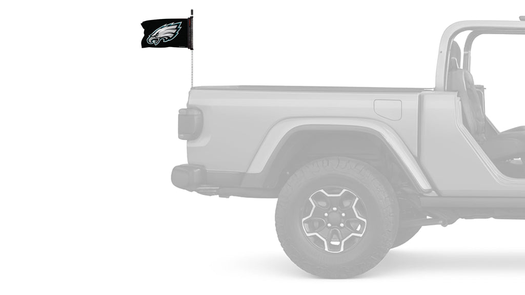 Philadelphia Eagles 11"x17" Forever Wave Flag for Jeep Wrangler CJ-7 and CJ-8 1976-1986