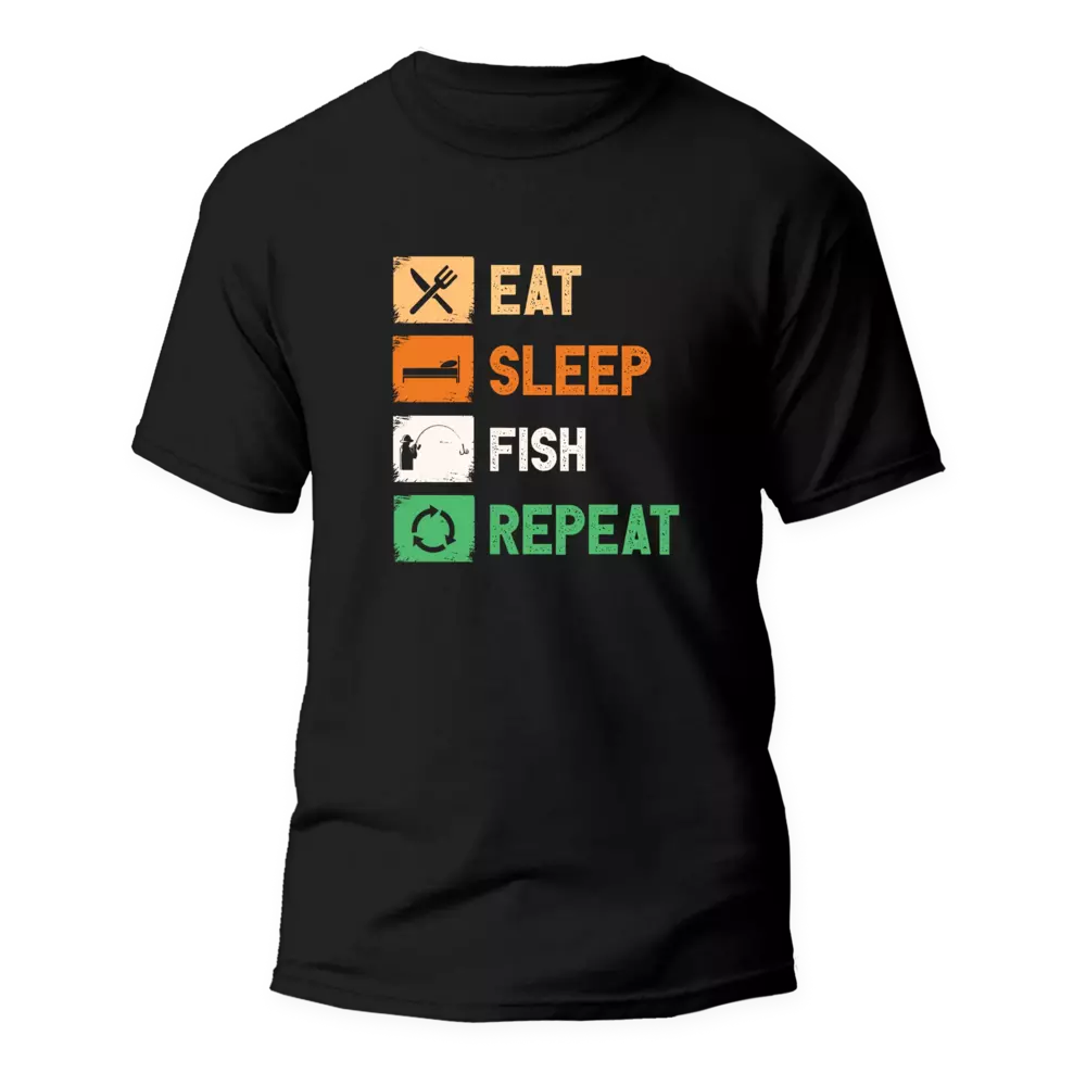 Eat Sleep Fishing Repeat Man T-Shirt