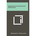Summary Of Scholastic Principles - Hardcover
