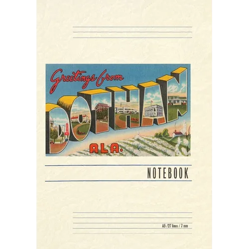 Vintage Lined Notebook Greetings from Dothan