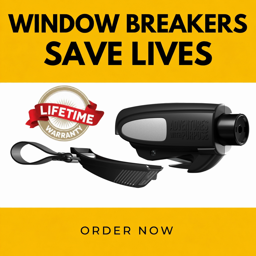 2-in-1 Emergency Window Breaker & Seatbelt Cutter