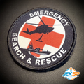 Emergency Search & Rescue Morale Patch, 3" Round | Made in USA | VELCRO® Brand Hook Backing