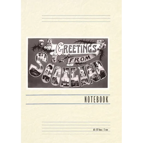 Vintage Lined Notebook Greetings from Scotland - Paperback