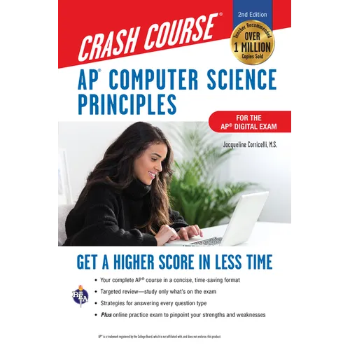 Ap(r) Computer Science Principles Crash Course, 2nd Ed., Book + Online: Get a Higher Score in Less Time - Paperback