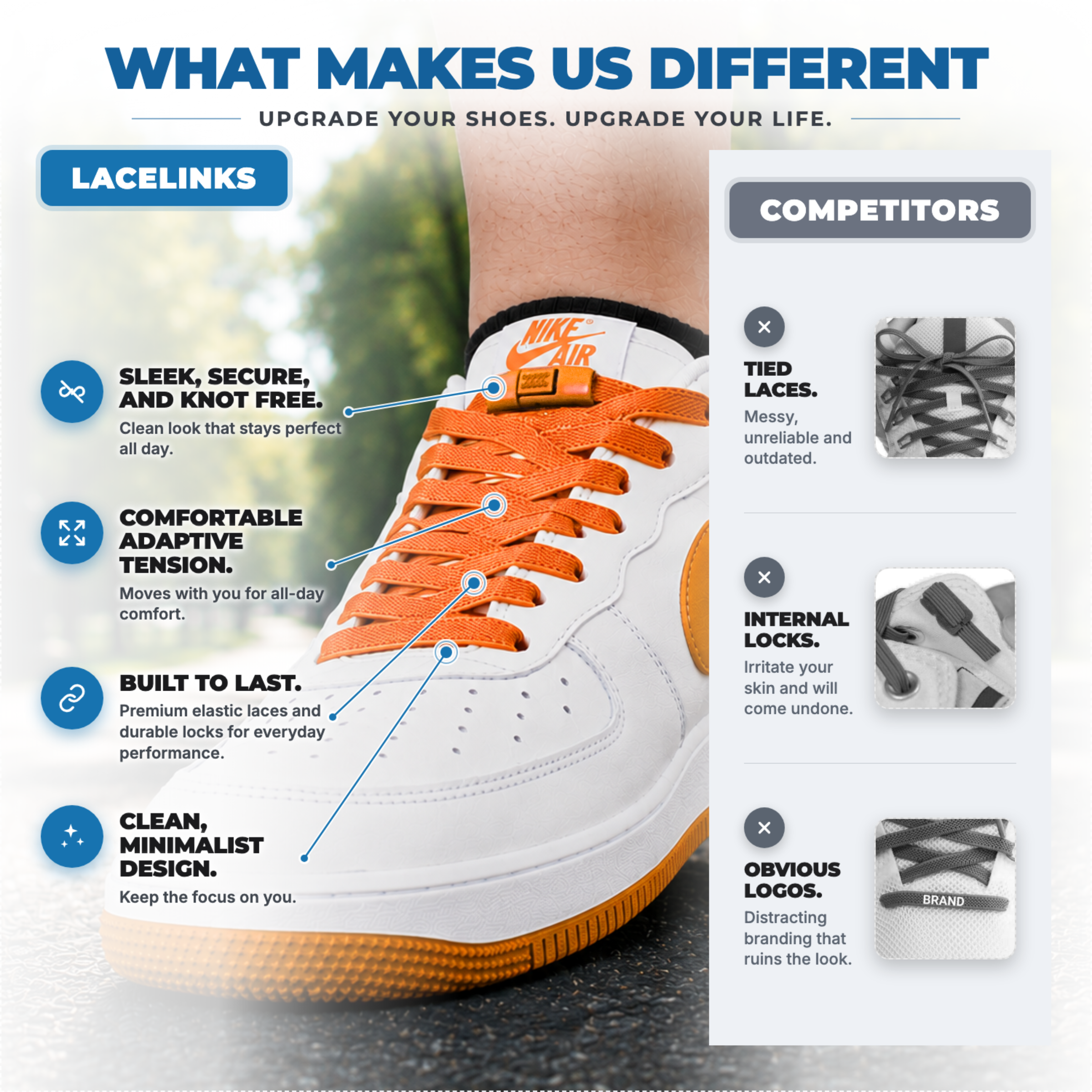 Flat Elastic Shoelaces