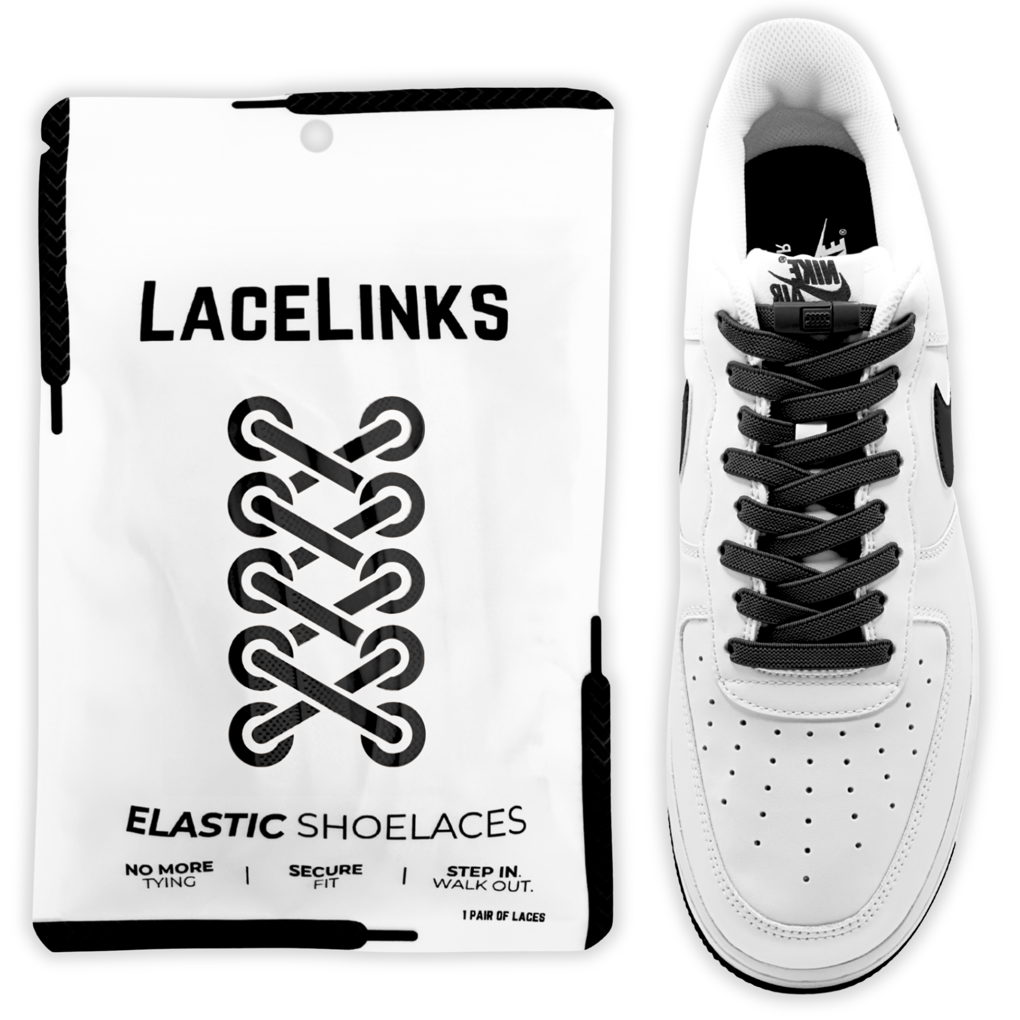 Flat Elastic Shoelaces