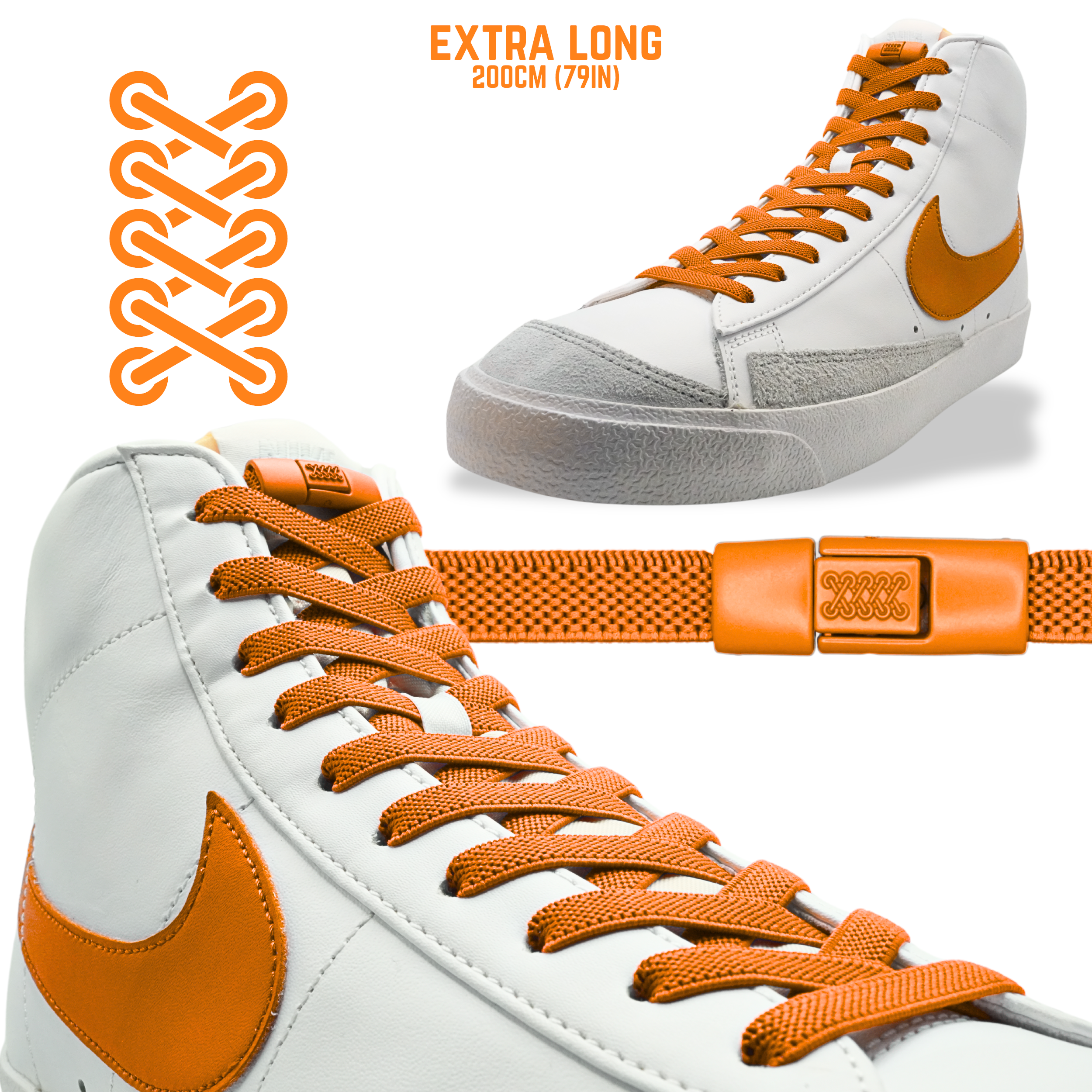 Flat Elastic Shoelaces