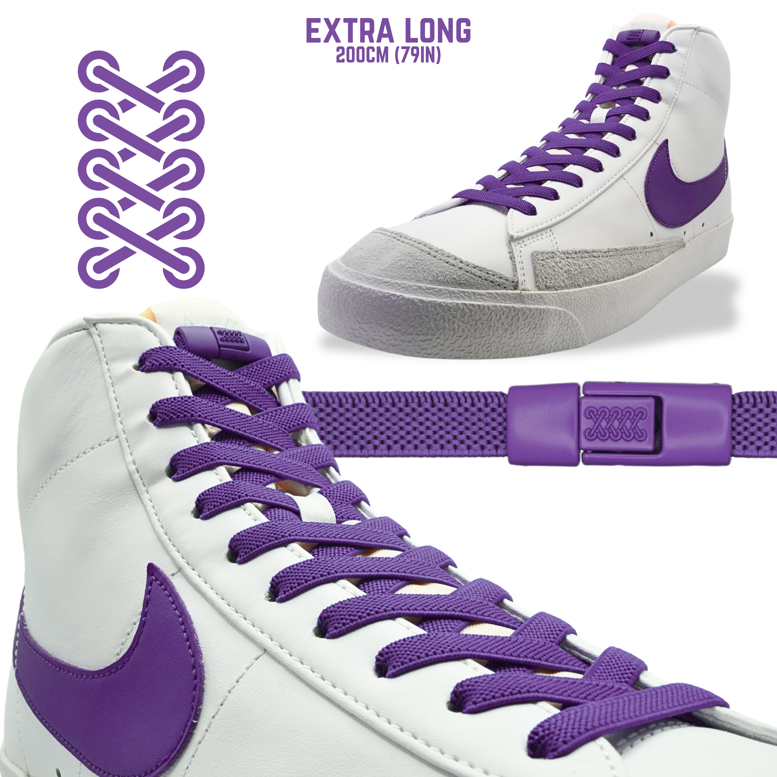 Flat Elastic Shoelaces