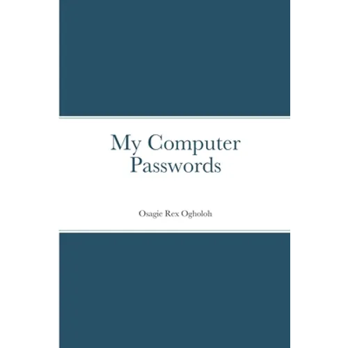 My Computer Passwords - Paperback