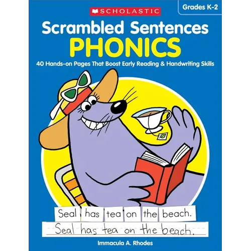 Scrambled Sentences: Phonics: 40 Hands-On Pages That Boost Early Reading & Handwriting Skills - Paperback