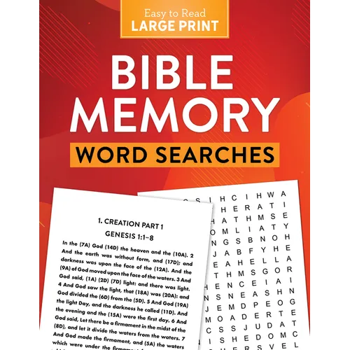 Bible Memory Word Searches Large Print - Paperback