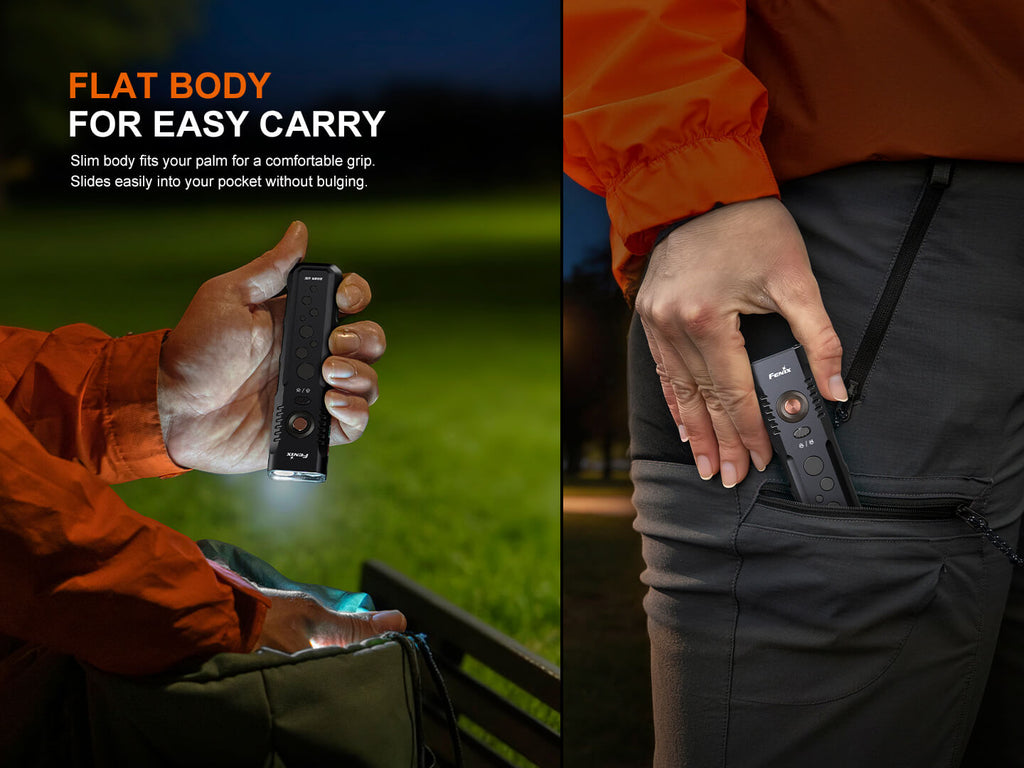 Fenix E08R UE Multi-Light EDC Flashlight With Red Light & Green Laser