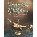 Happy 27th Birthday: May All Your Wishes Come True - Paperback