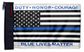 Blue Lives Matter 12"x18" Forever Wave Flag for Bronco