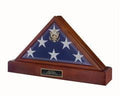 Memorial Flag Display Case - Walnut