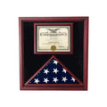 Flag and Document Display Case - Fit 5" x 8" flag.