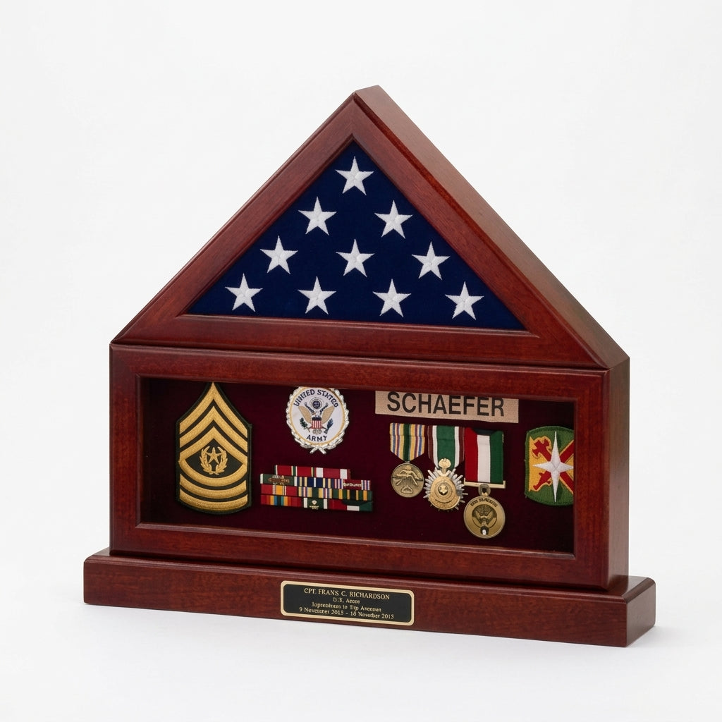 Flag and Pedestal Display Cases - 3'x5' flag