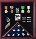 Officers Flag Display Case Plus Photo Fit 5ft x 9.5ft Flags.