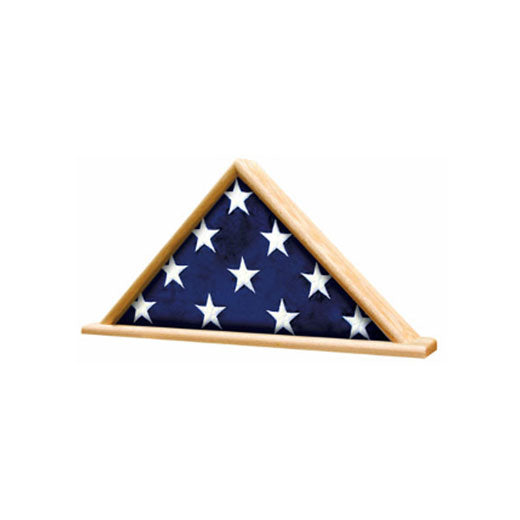 Flags Connections - Coffin Flag Case - Walnut Material.