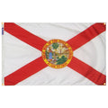 Florida Flag with Grommets Along the Edges for Wall Hanging