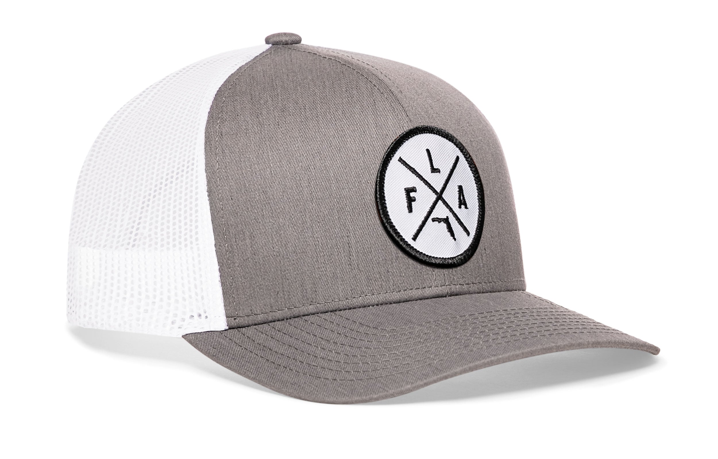 Florida Trucker Hat  |  Gray-White FLA X Snapback
