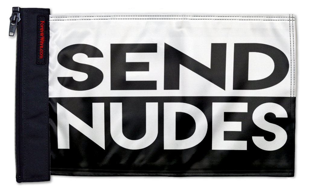 Send Nudes 12"x18" Forever Wave Flag for Jeep Wrangler TJ 1996-2006