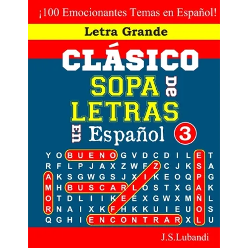 CLÁSICO SOPA De LETRAS En Español; 3 - Paperback
