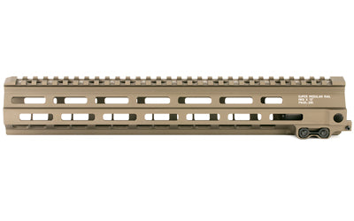 Geissele Automatics MK8 |  Super Modular Rail |  Handguard |  13.5" |  M-LOK |  Barrel Nut Wrench Sold Separately (GEI-02-243) |  Gas Block Not Included |  Desert Dirt Color |  Product Finishes |  Shade Variations and Other Imperfections Are Normal Due to