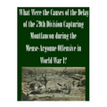 What Were the Causes of the Delay of the 79th Division Capturing Montfaucon during the Meuse-Argonne Offensive in World War I?