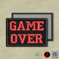 Game Over Funny Morale Patch | Made in USA | VELCRO® Brand Hook Backing