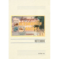 Vintage Lined Notebook Greetings from Jacksonville Beaches, Florida - Paperback